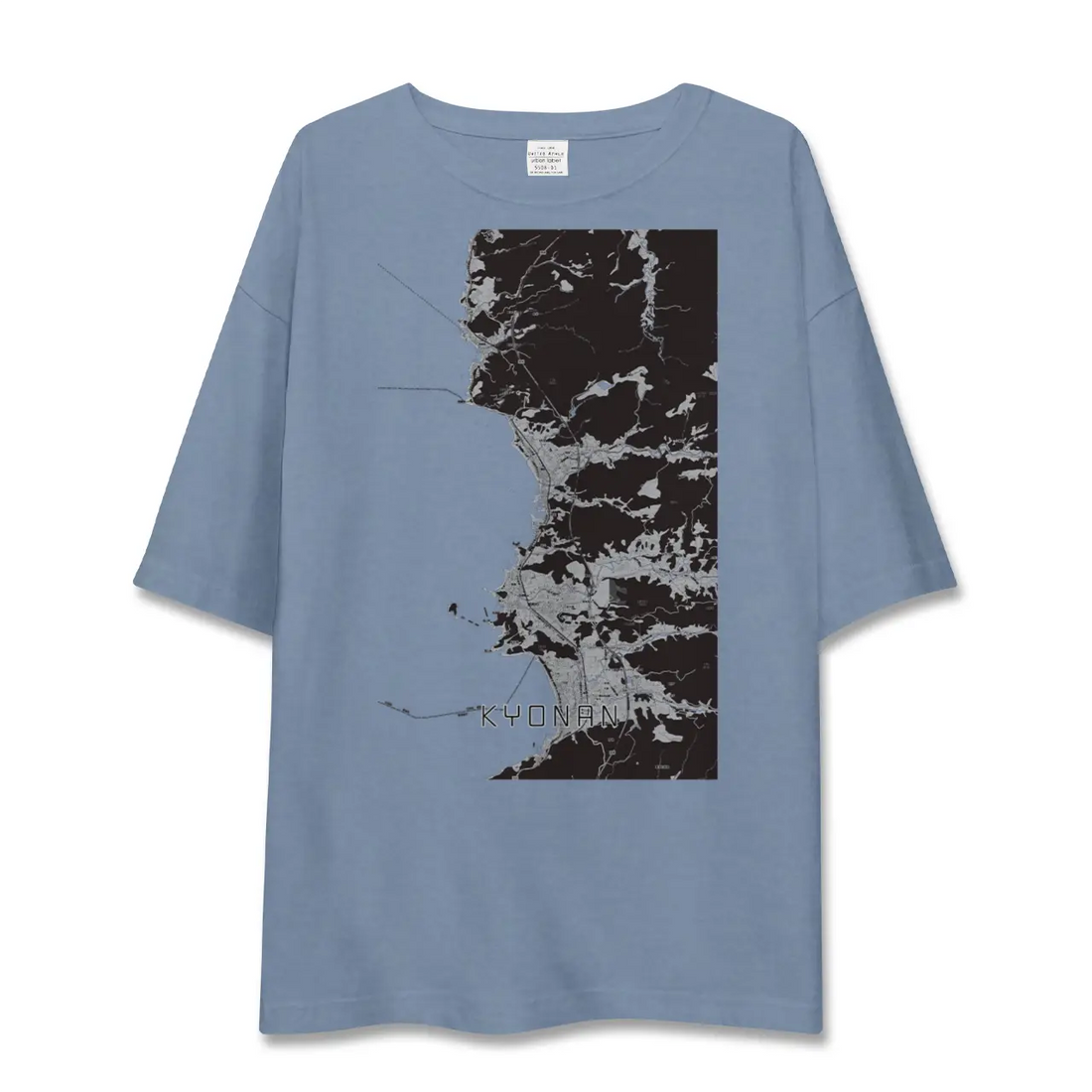 【鋸南(千葉県)】地図柄ビッグシルエットTシャツ