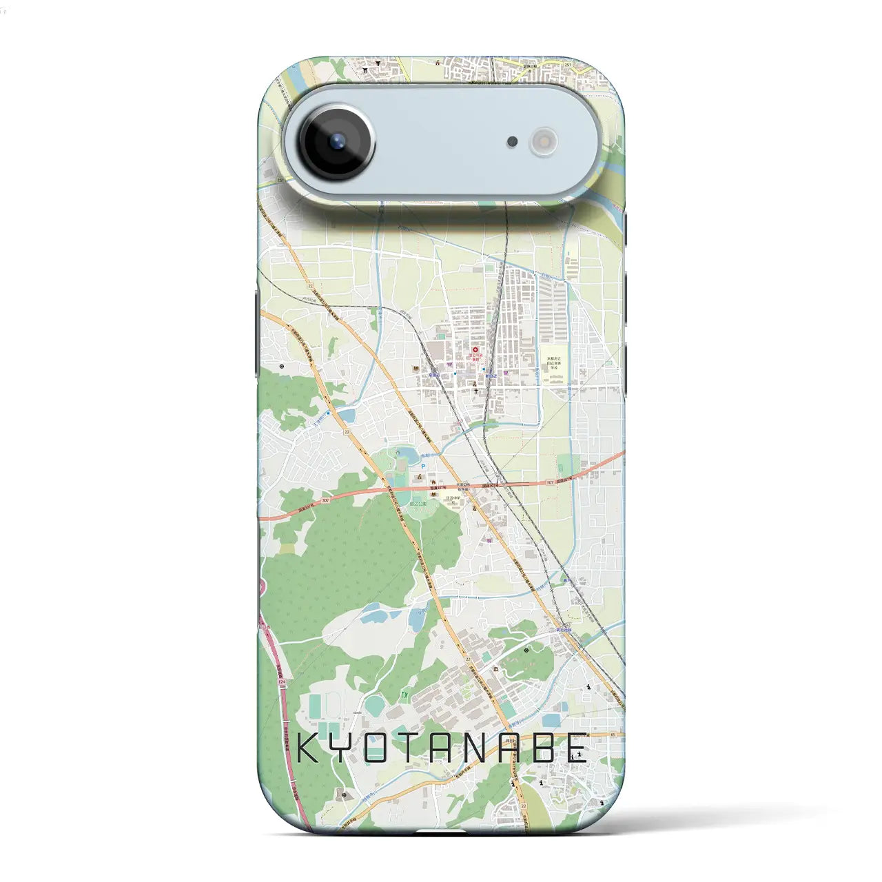 【京田辺（京都府）】地図柄iPhoneケース（バックカバータイプ）