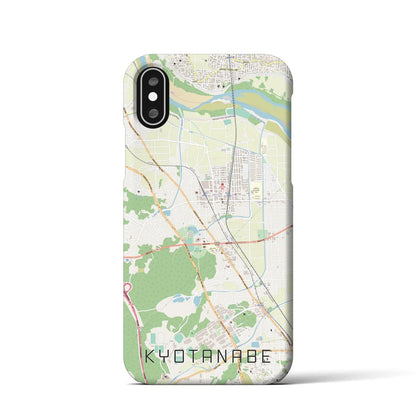 【京田辺（京都府）】地図柄iPhoneケース（バックカバータイプ）