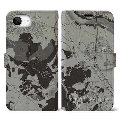 【京田辺（京都府）】地図柄iPhoneケース（手帳タイプ）