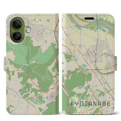 【京田辺（京都府）】地図柄iPhoneケース（手帳タイプ）