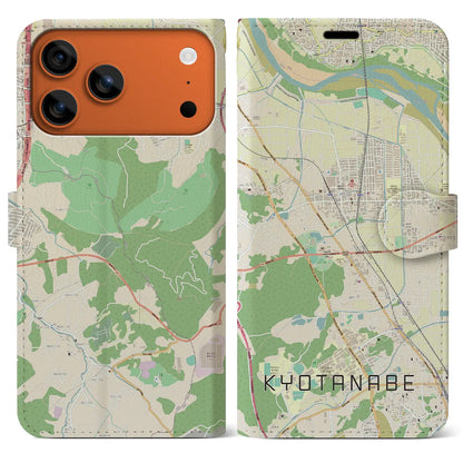 【京田辺（京都府）】地図柄iPhoneケース（手帳タイプ）