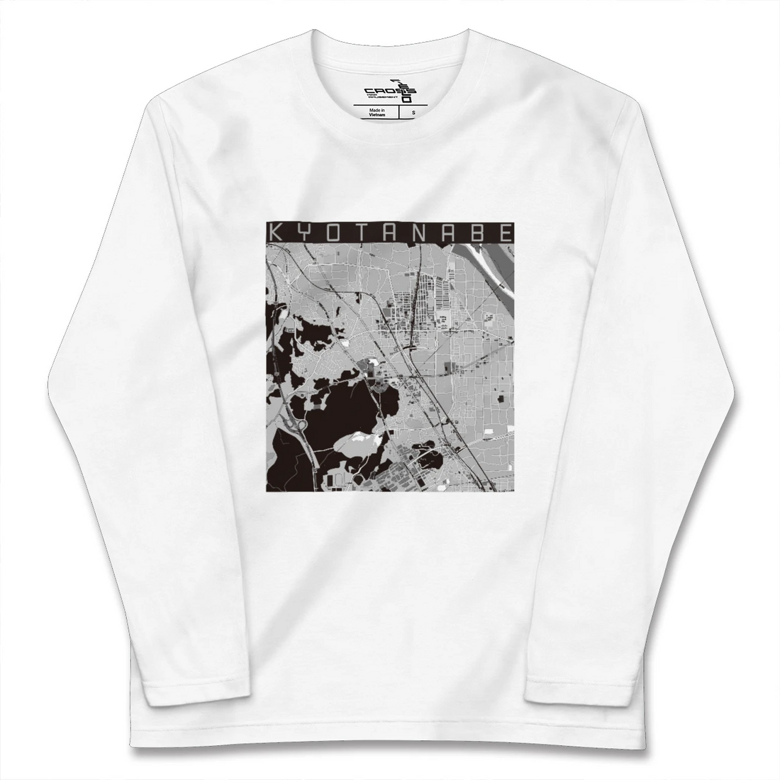【京田辺（京都府）】地図柄ロングスリーブTシャツ