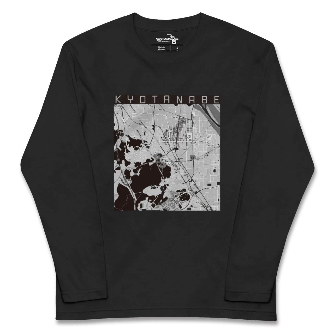 【京田辺（京都府）】地図柄ロングスリーブTシャツ