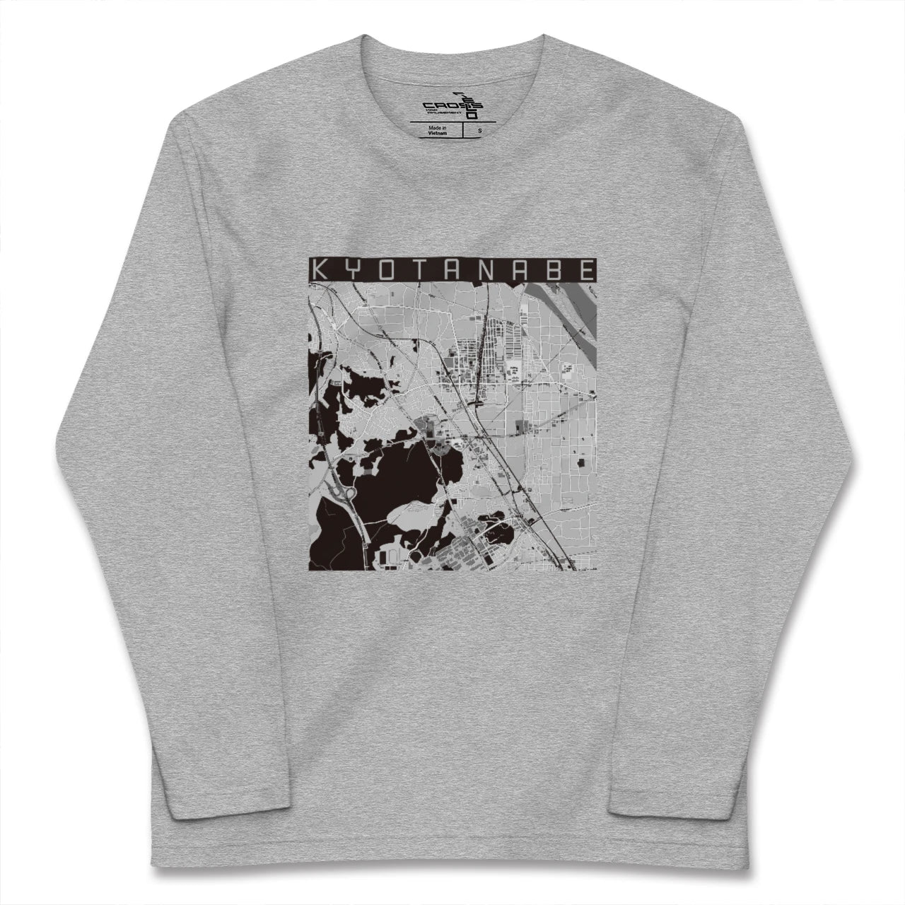 【京田辺（京都府）】地図柄ロングスリーブTシャツ