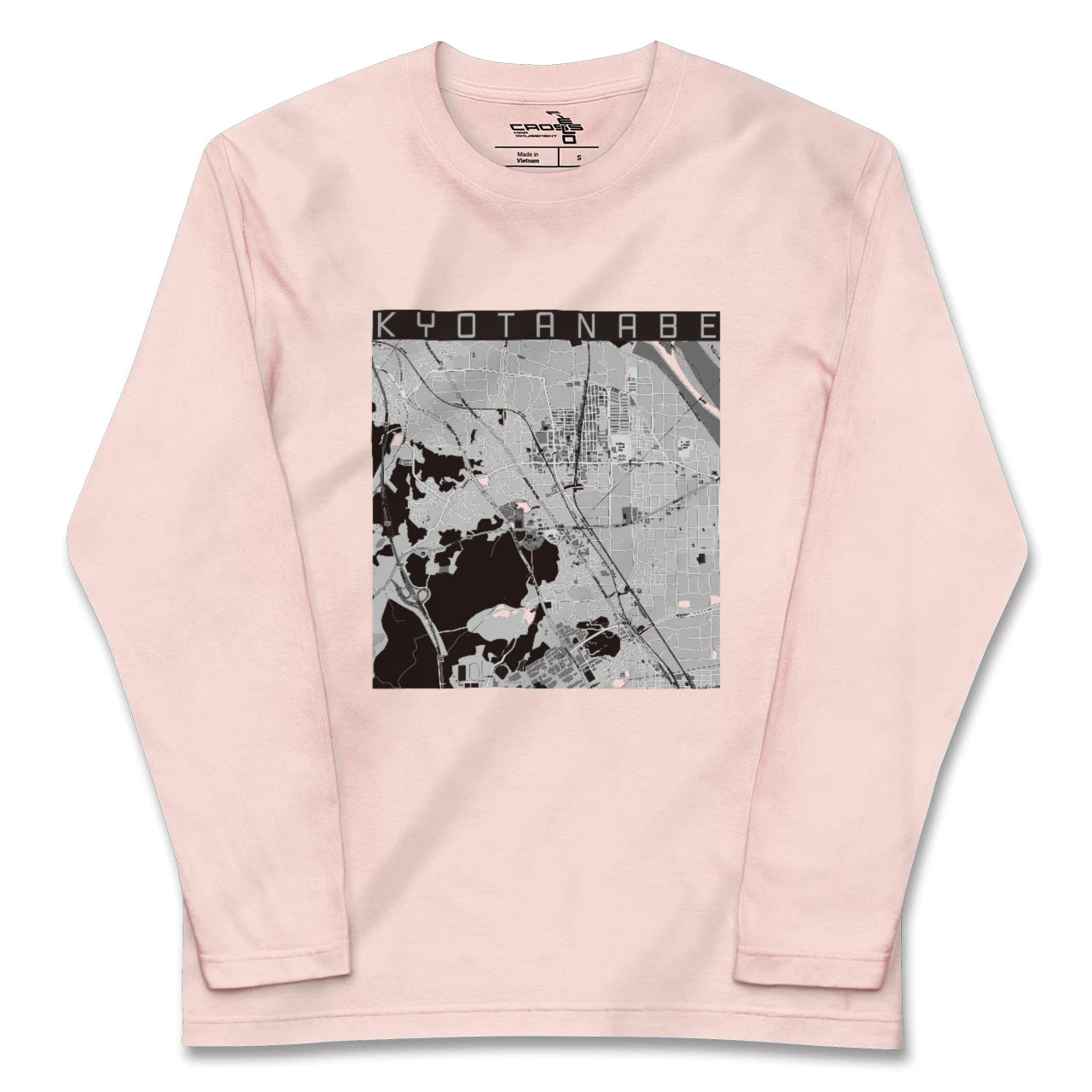 【京田辺（京都府）】地図柄ロングスリーブTシャツ