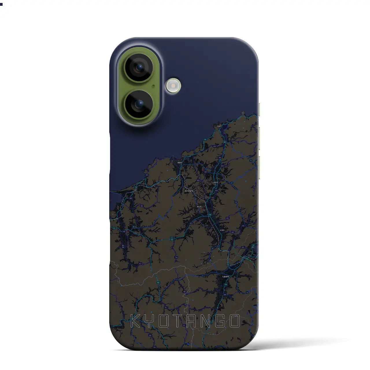 【京丹後（京都府）】地図柄iPhoneケース（バックカバータイプ）