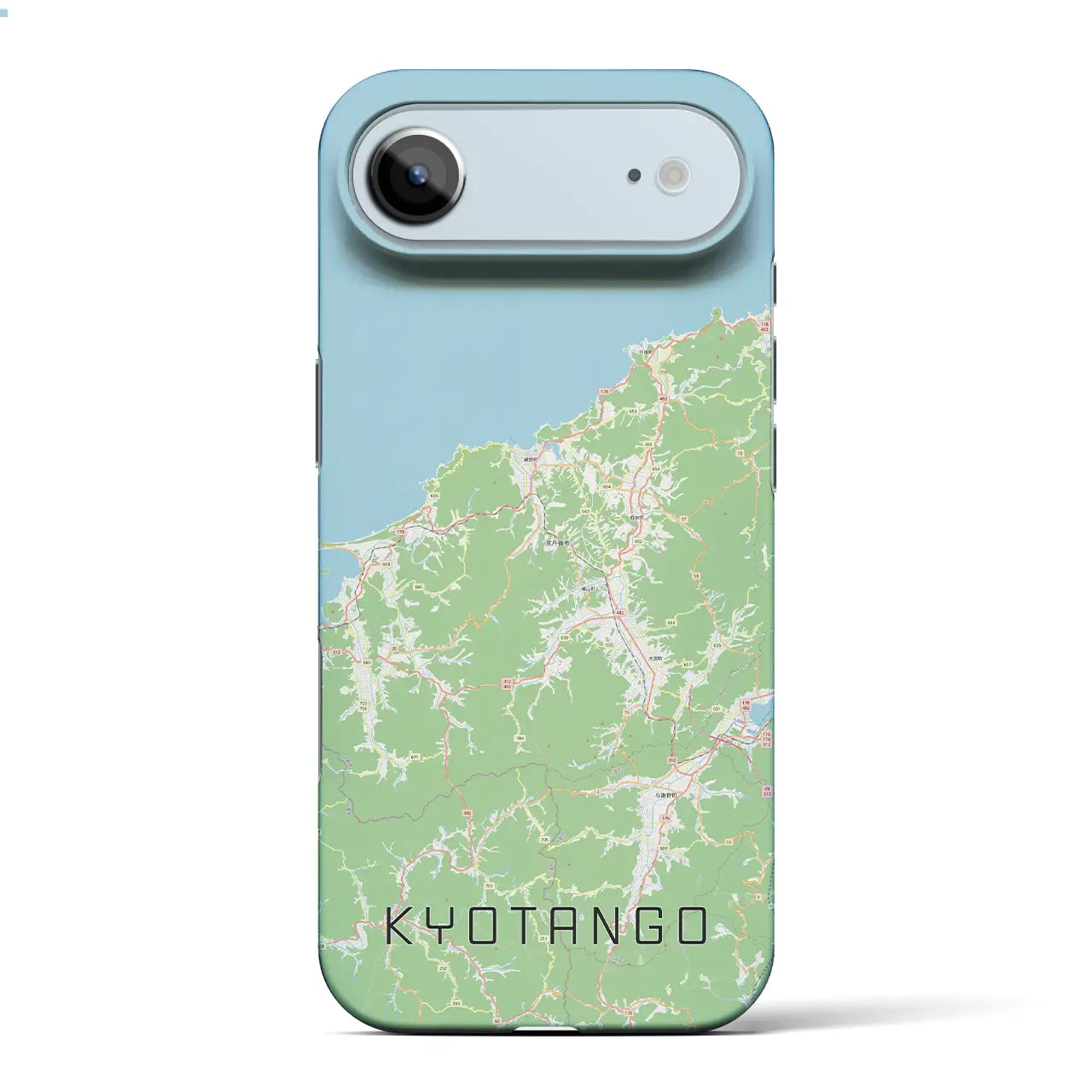 【京丹後（京都府）】地図柄iPhoneケース（バックカバータイプ）