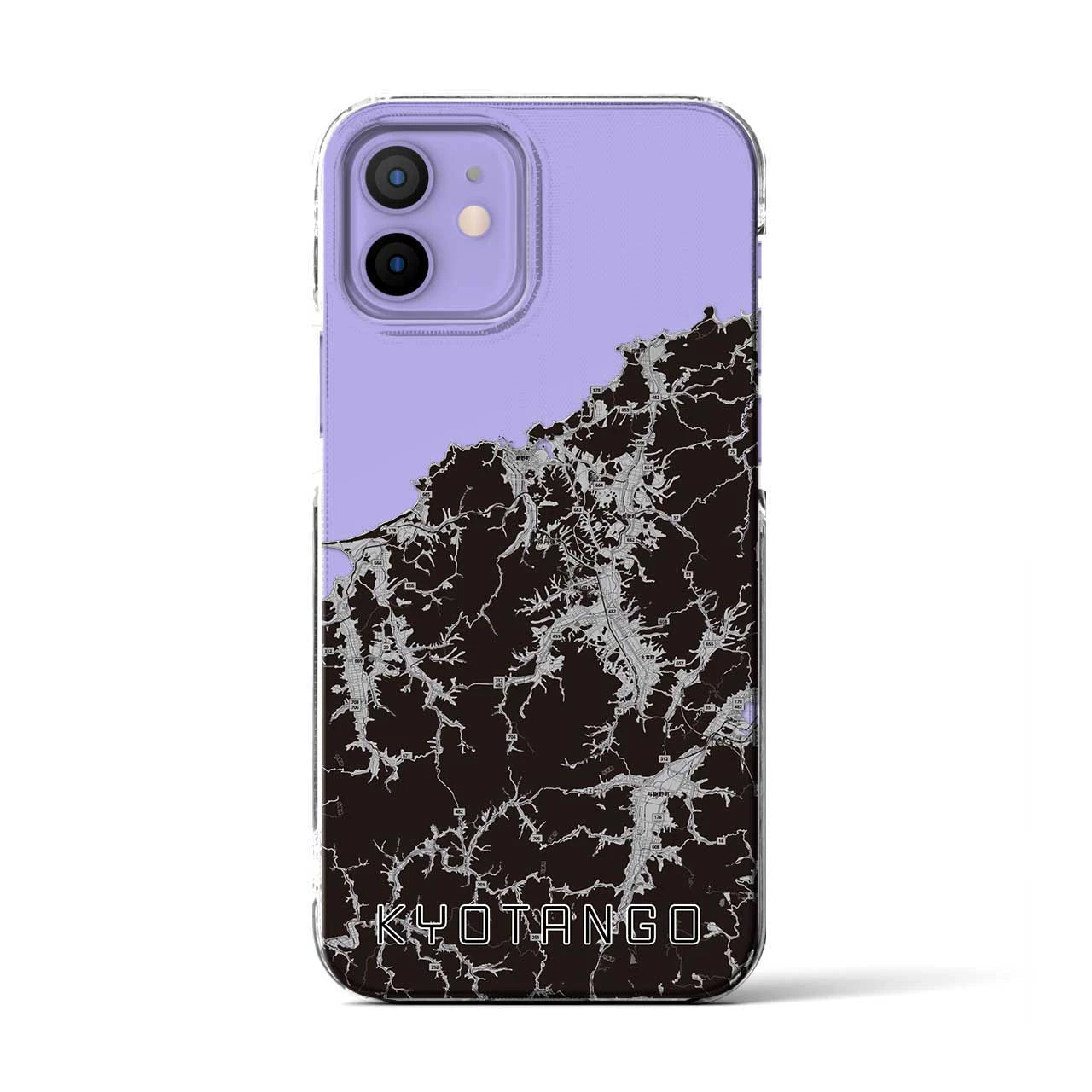 【京丹後（京都府）】地図柄iPhoneケース（クリアタイプ）