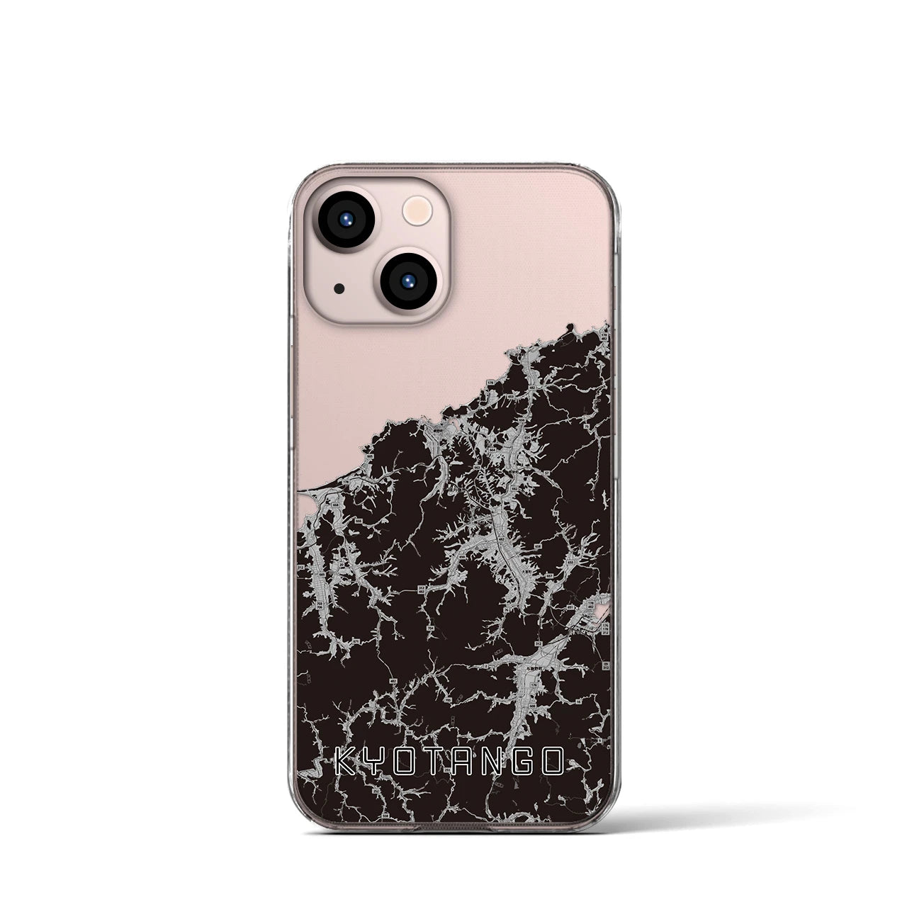 【京丹後（京都府）】地図柄iPhoneケース（クリアタイプ）