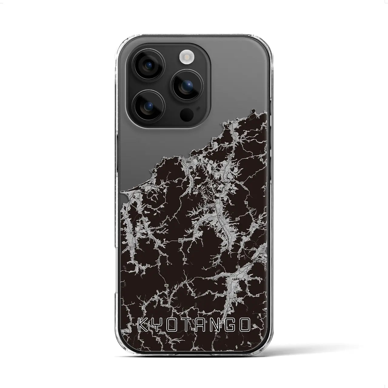 【京丹後（京都府）】地図柄iPhoneケース（クリアタイプ）