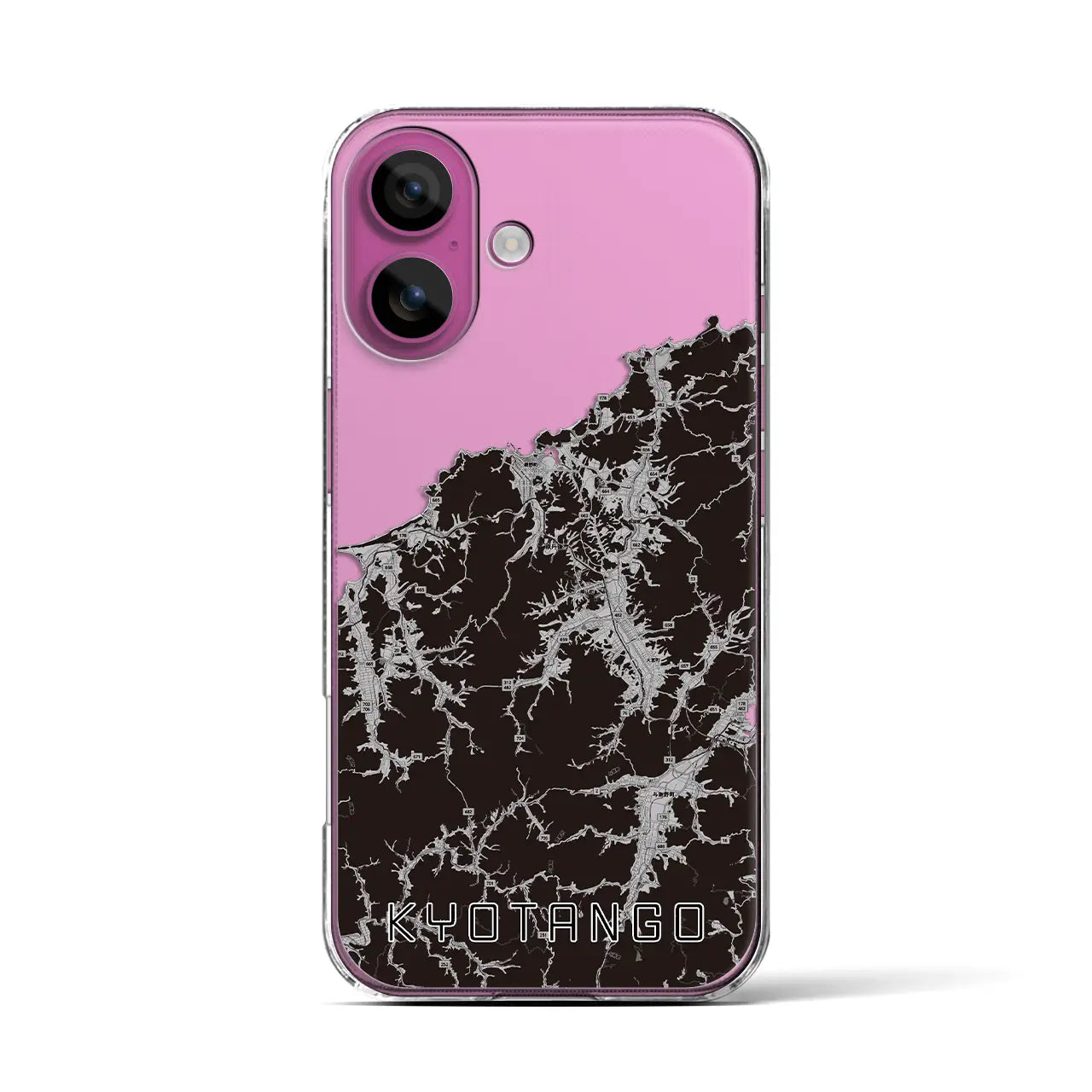 【京丹後（京都府）】地図柄iPhoneケース（クリアタイプ）