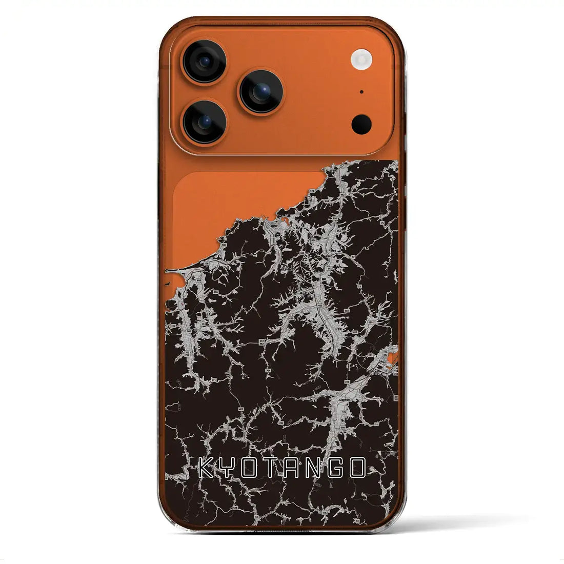 【京丹後(京都府)】地図柄iPhoneケース(クリアタイプ)