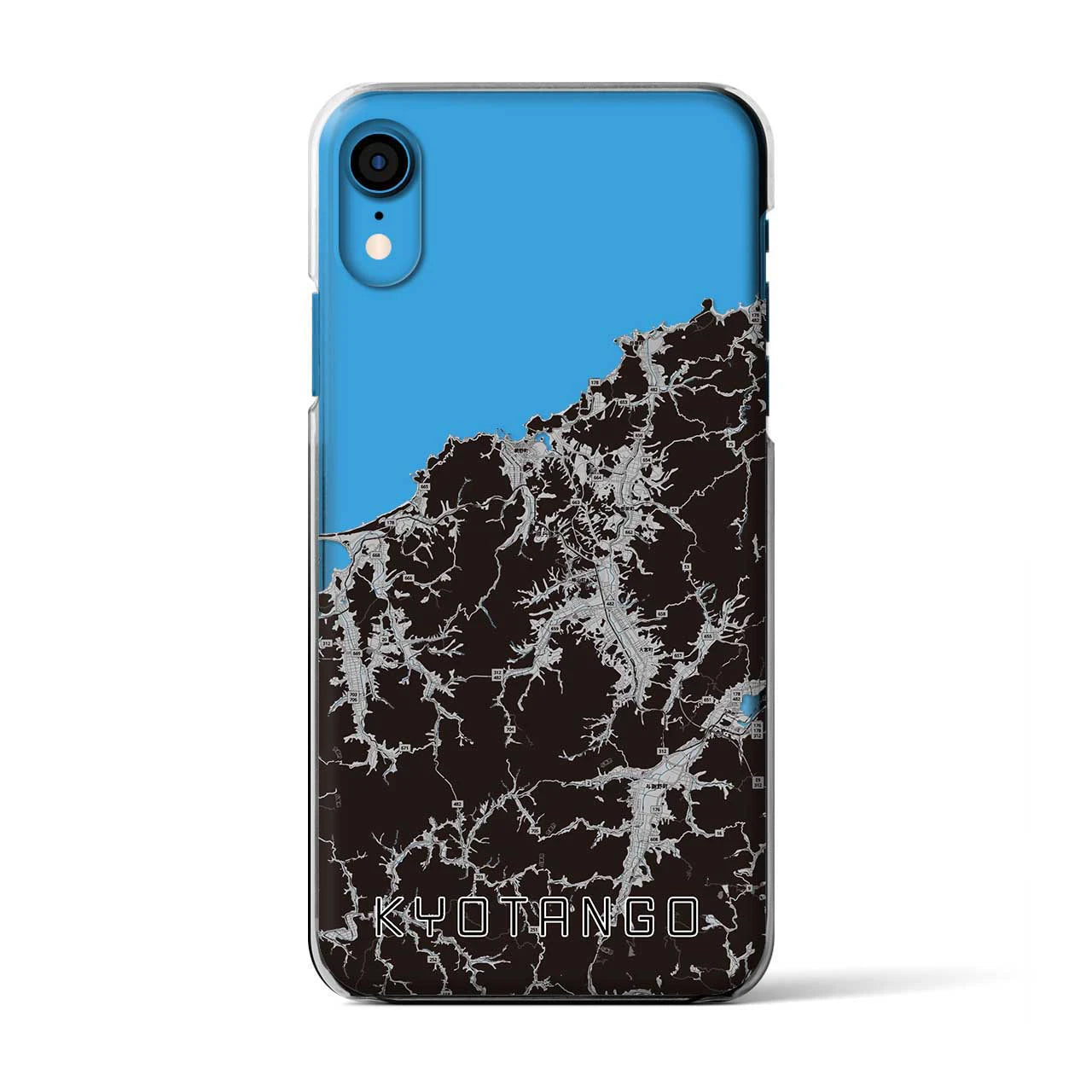 【京丹後（京都府）】地図柄iPhoneケース（クリアタイプ）
