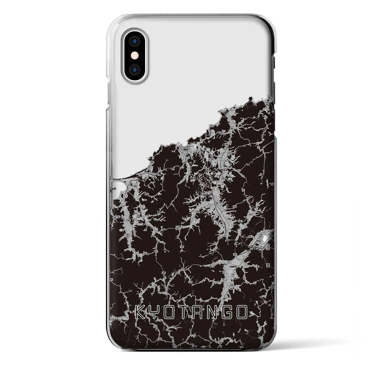 【京丹後（京都府）】地図柄iPhoneケース（クリアタイプ）