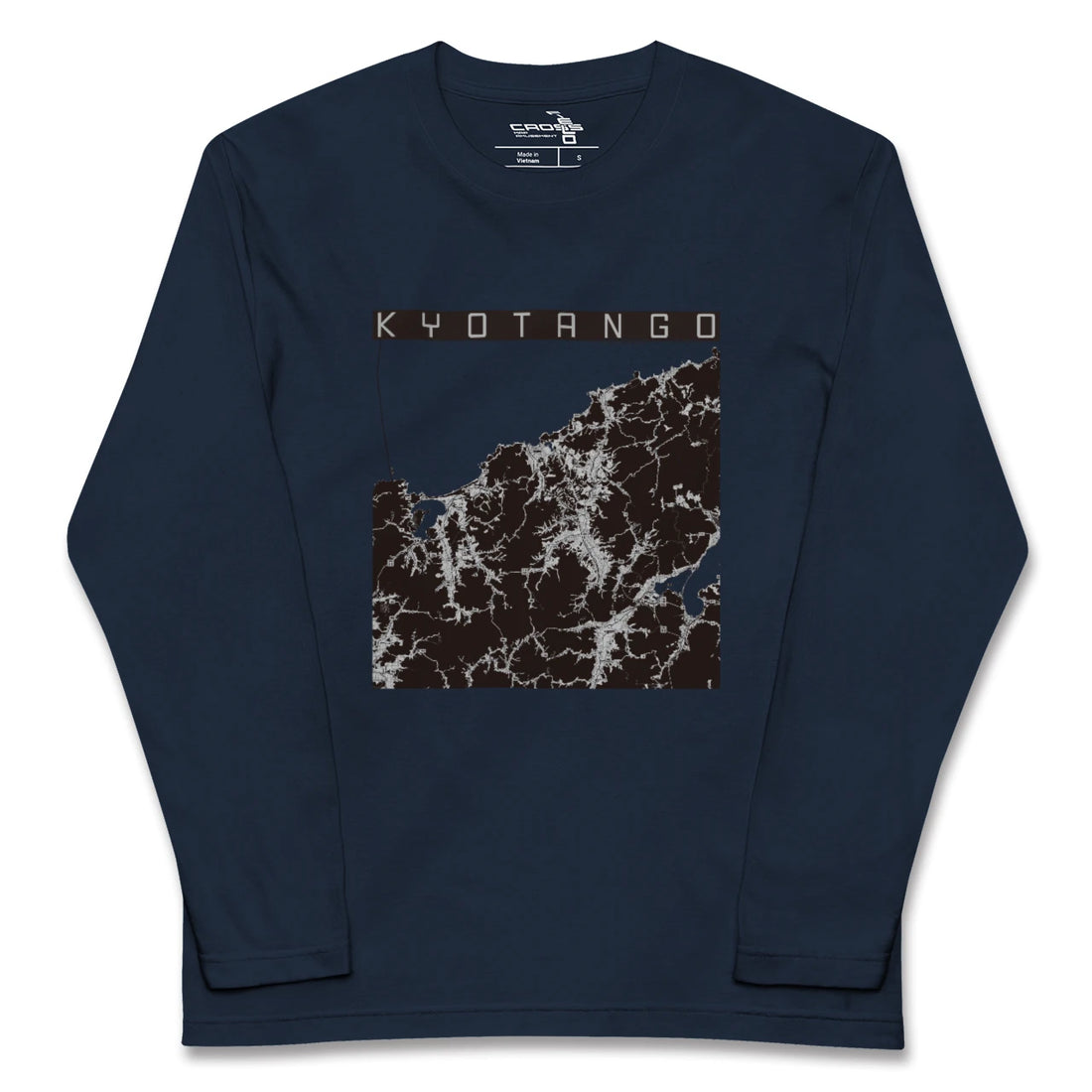 【京丹後（京都府）】地図柄ロングスリーブTシャツ