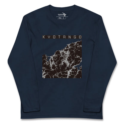 【京丹後（京都府）】地図柄ロングスリーブTシャツ