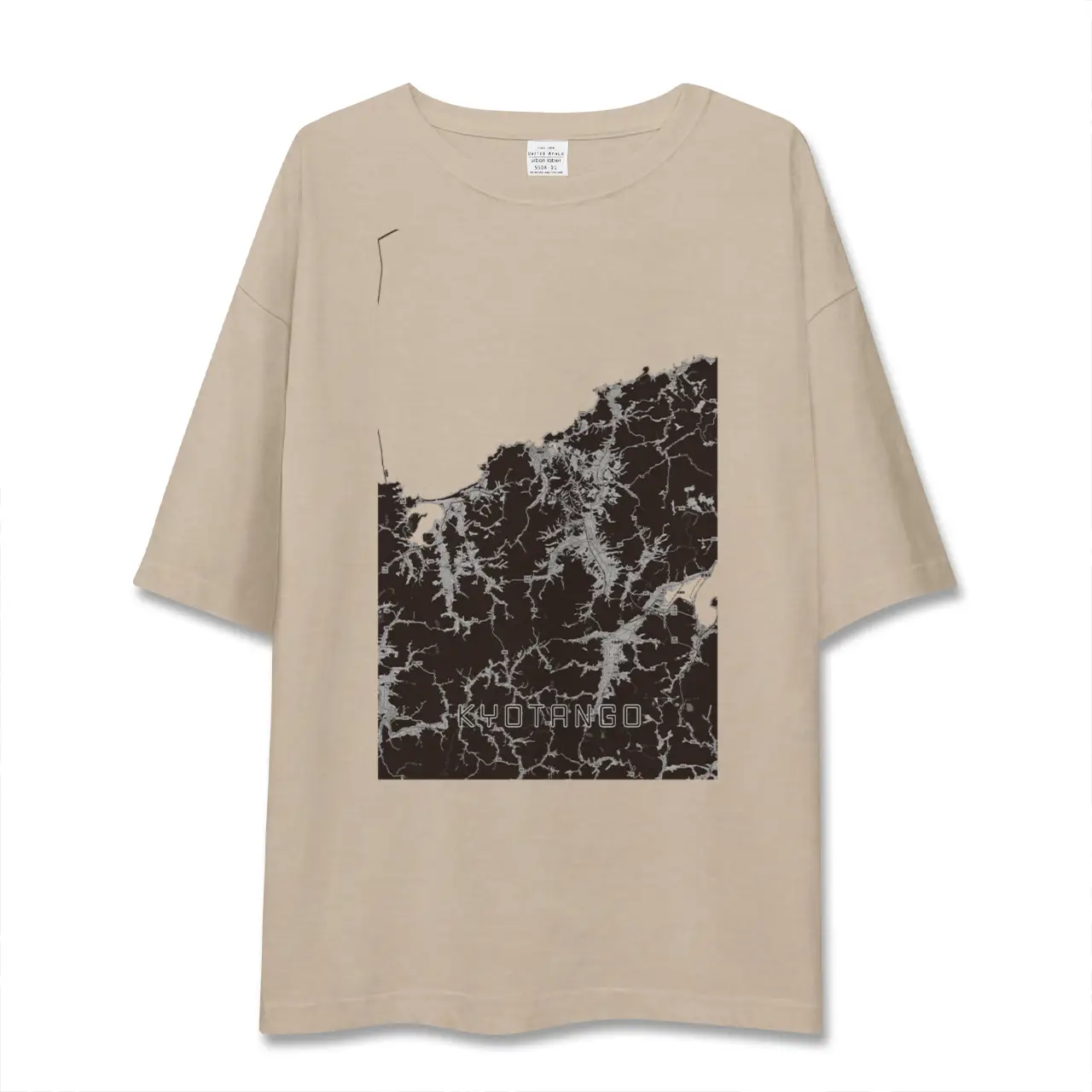 【京丹後（京都府）】地図柄ビッグシルエットTシャツ