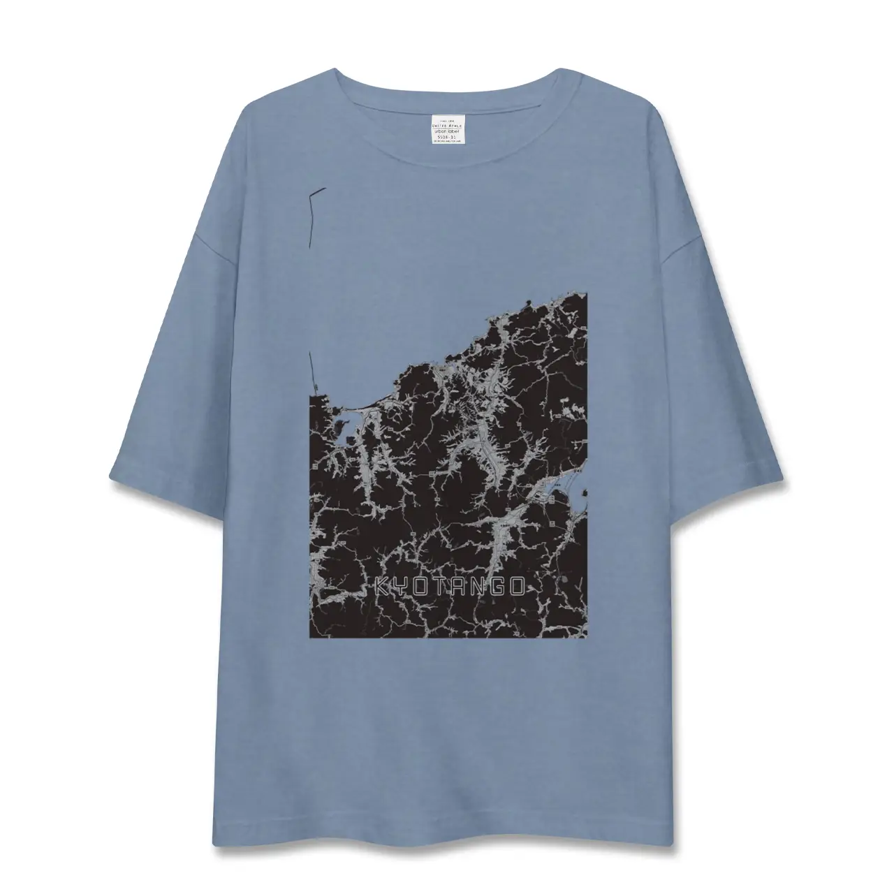 【京丹後（京都府）】地図柄ビッグシルエットTシャツ