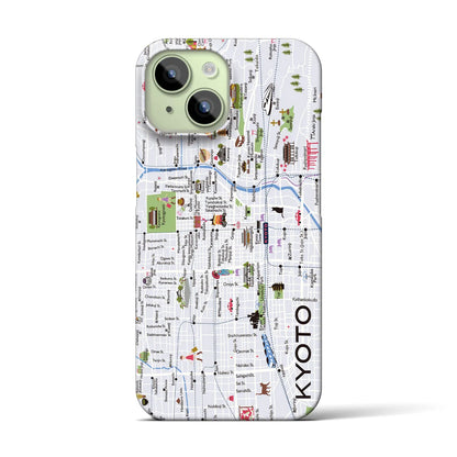 【京都】イラストマップiPhoneケース（バックカバータイプ）