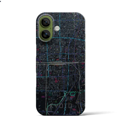 【京都2（京都府）】地図柄iPhoneケース（バックカバータイプ）