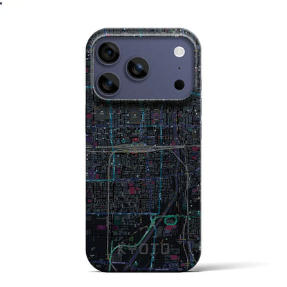 【京都2（京都府）】地図柄iPhoneケース（バックカバータイプ）