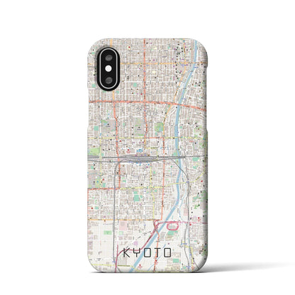 【京都2（京都府）】地図柄iPhoneケース（バックカバータイプ）