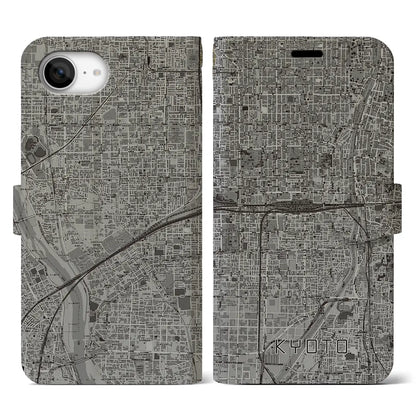 【京都2（京都府）】地図柄iPhoneケース（手帳タイプ）