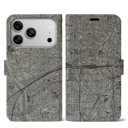 【京都2（京都府）】地図柄iPhoneケース（手帳タイプ）