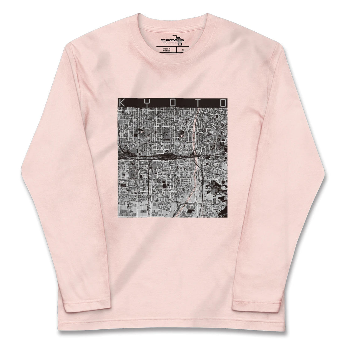 【京都2(京都府)】地図柄ロングスリーブTシャツ