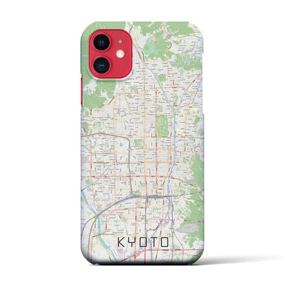 【京都（京都府）】地図柄iPhoneケース（バックカバータイプ）