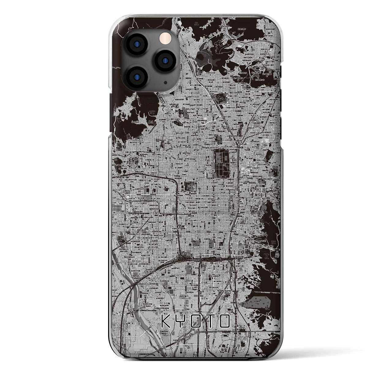 【京都（京都府）】地図柄iPhoneケース（クリアタイプ）