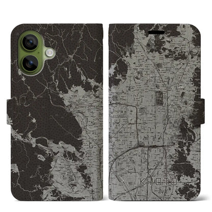 【京都（京都府）】地図柄iPhoneケース（手帳タイプ）