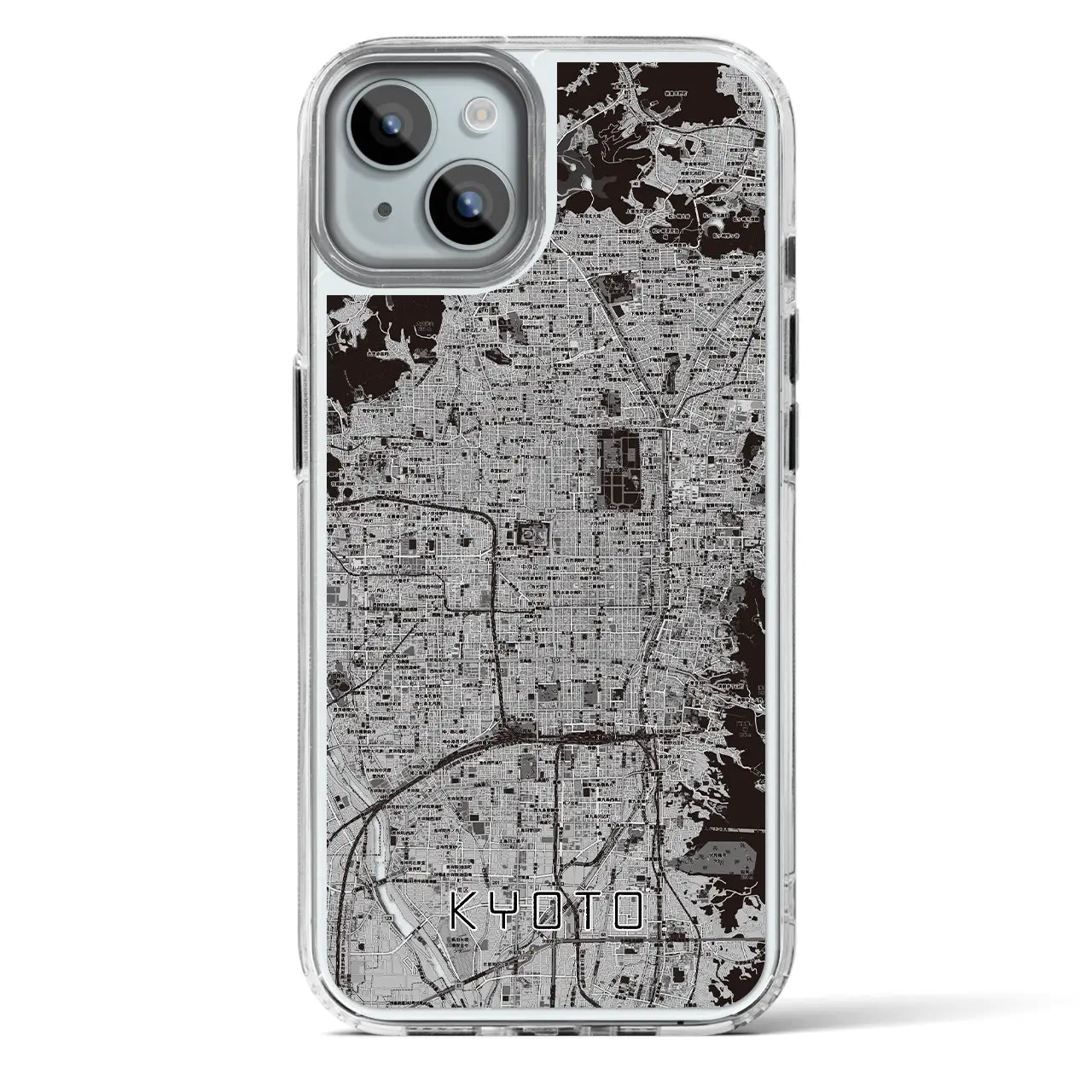 【京都（京都府）】地図柄iPhoneケース（MagSafeタイプ）