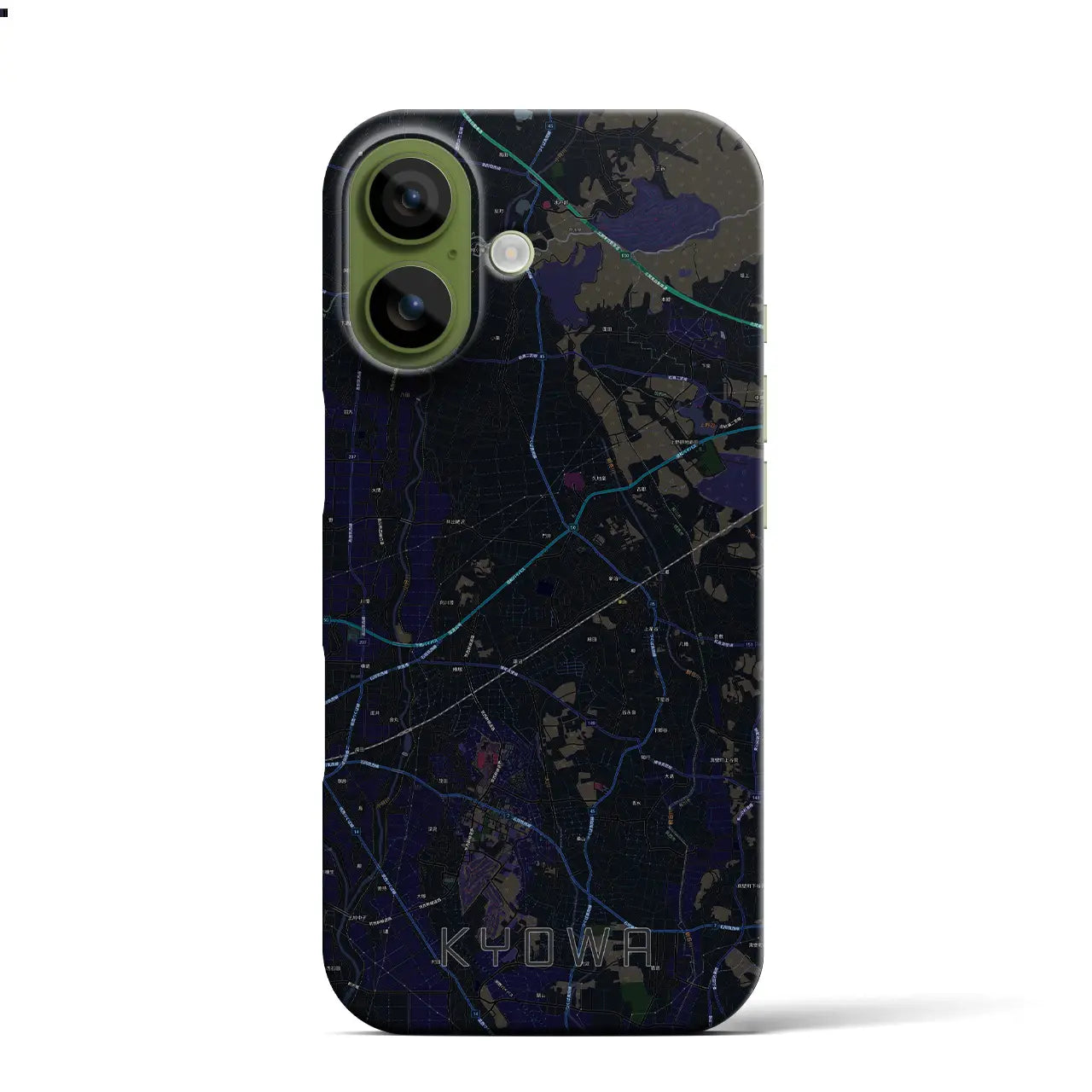 【協和（茨城県）】地図柄iPhoneケース（バックカバータイプ）