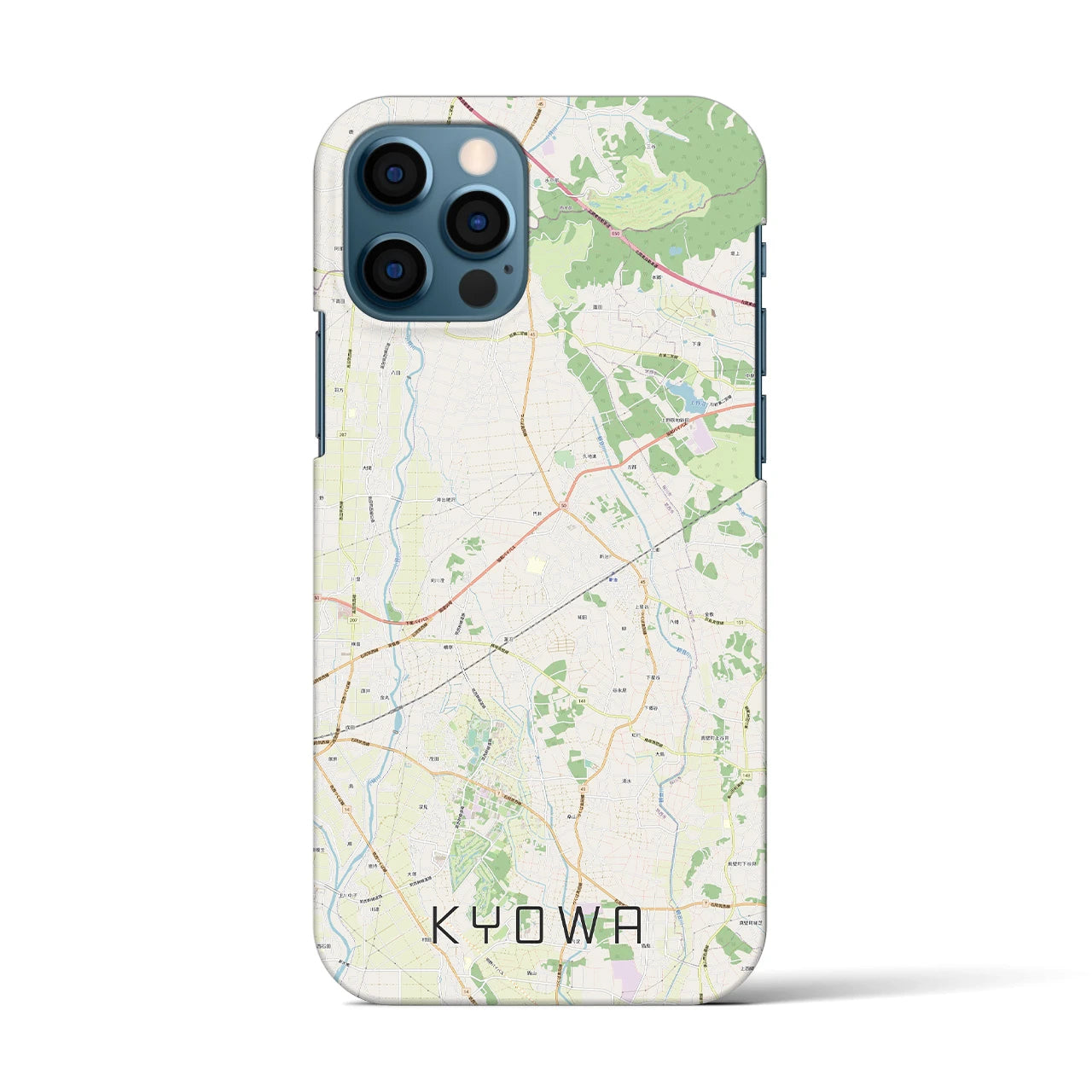 【協和（茨城県）】地図柄iPhoneケース（バックカバータイプ）