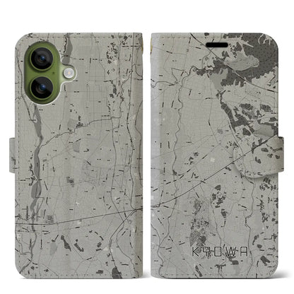 【協和（茨城県）】地図柄iPhoneケース（手帳タイプ）