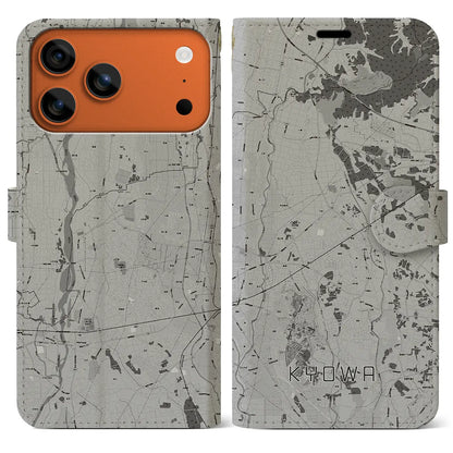 【協和（茨城県）】地図柄iPhoneケース（手帳タイプ）