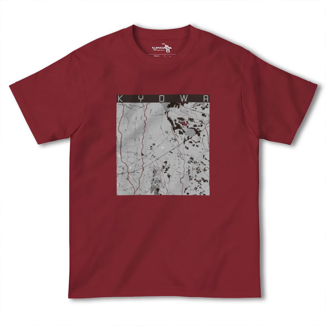 【協和(茨城県)】地図柄ヘビーウェイトTシャツ