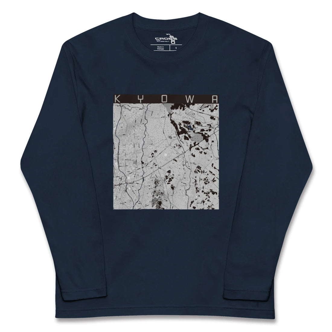 【協和（茨城県）】地図柄ロングスリーブTシャツ