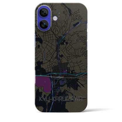 【旧軽井沢（長野県）】地図柄iPhoneケース（バックカバータイプ）