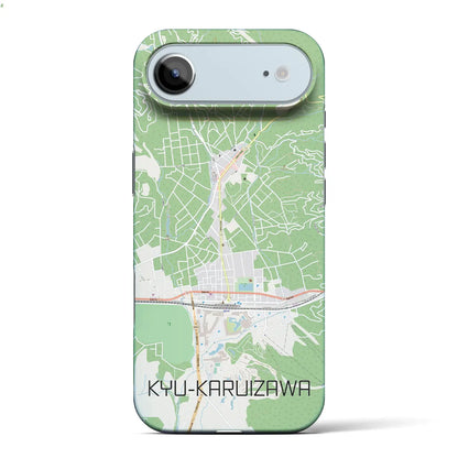 【旧軽井沢（長野県）】地図柄iPhoneケース（バックカバータイプ）