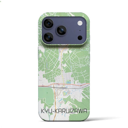 【旧軽井沢（長野県）】地図柄iPhoneケース（バックカバータイプ）