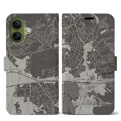 【旧軽井沢（長野県）】地図柄iPhoneケース（手帳タイプ）