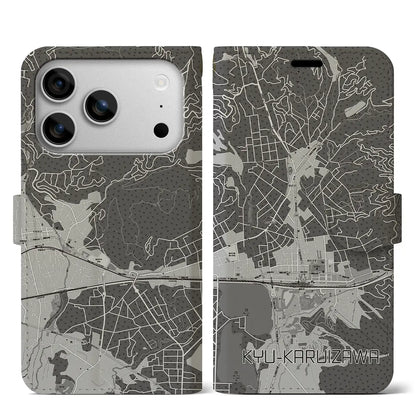 【旧軽井沢（長野県）】地図柄iPhoneケース（手帳タイプ）