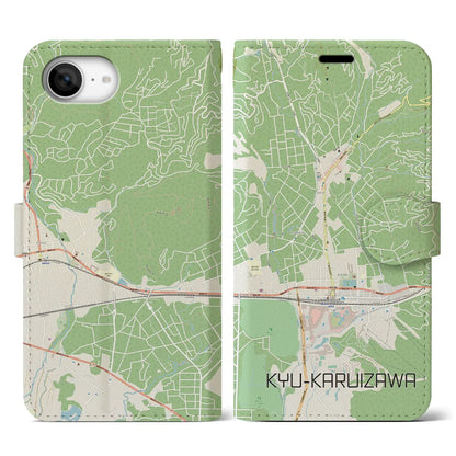 【旧軽井沢（長野県）】地図柄iPhoneケース（手帳タイプ）