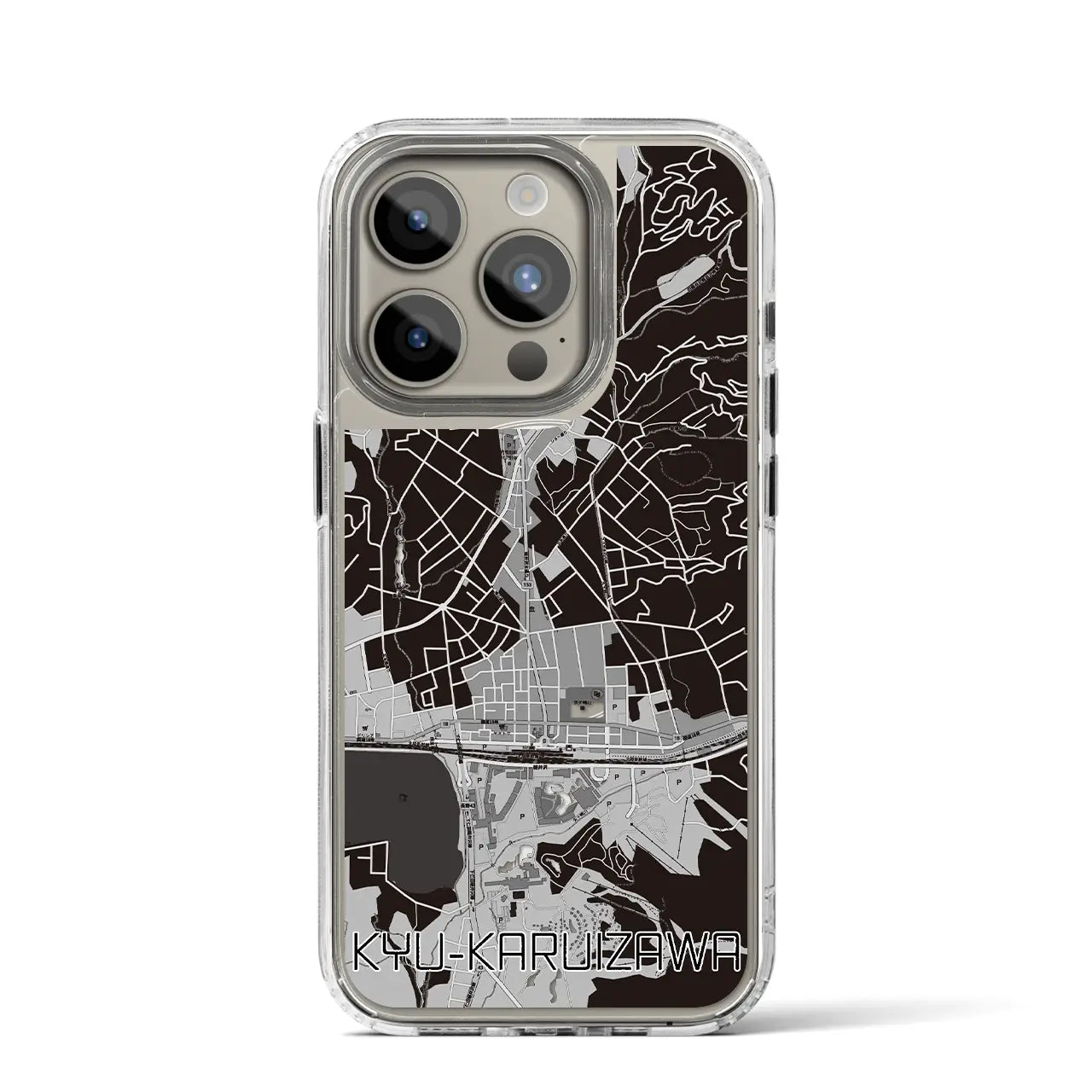 【旧軽井沢（長野県）】地図柄iPhoneケース（MagSafeタイプ）