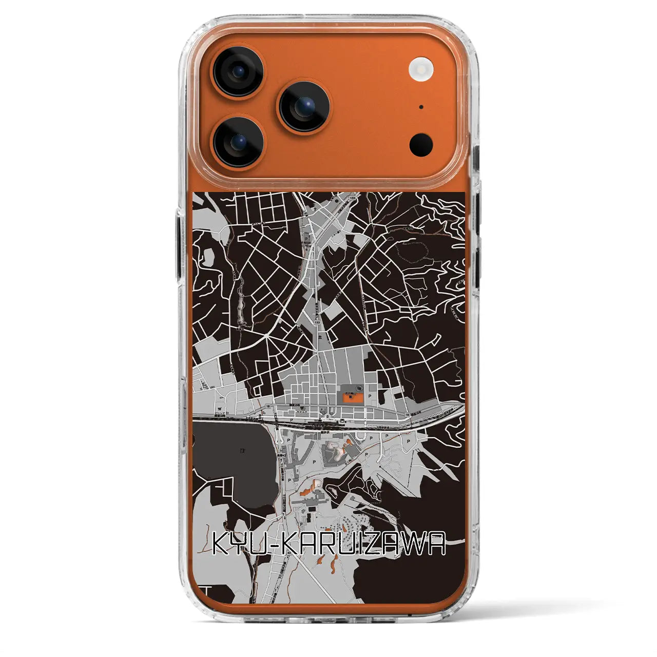 【旧軽井沢（長野県）】地図柄iPhoneケース（MagSafeタイプ）