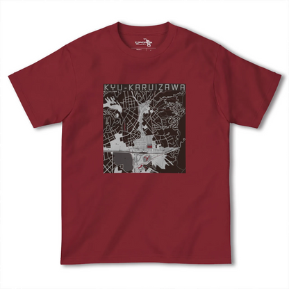 【旧軽井沢（長野県）】地図柄ヘビーウェイトTシャツ