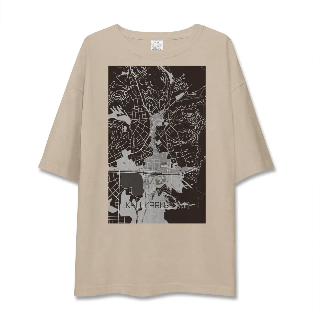 【旧軽井沢（長野県）】地図柄ビッグシルエットTシャツ